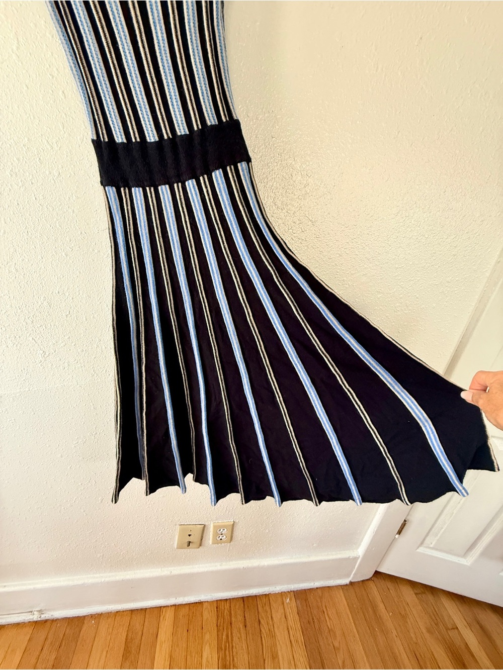 Forever 21 Striped Knit Sweater Dress | Fit & Flare Twirl Dress | XS - Picture 3 of 7
